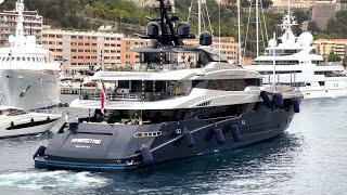 SARASTAR 60m, E-MOTION, LA TANIA,49m, FLAG 62m, ARRIVING & LEAVING MONACO @emmansvlogfr