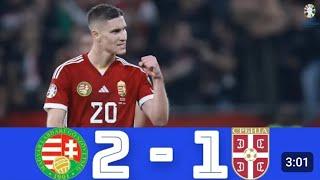 HUNGARY vs SERBIA REAL HIGHLIGHTS EURO 2024 QUALIFIERS, TOP CORNER GOAL, GOALS HIGHLIGHTS