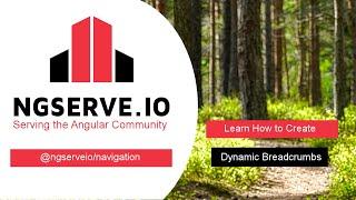 Angular Tutorial - How to Create a Dynamic Breadcrumb with @ngserveio/navigation package