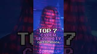 Top Cyber Security Certification you can Do  !! CodeGrills