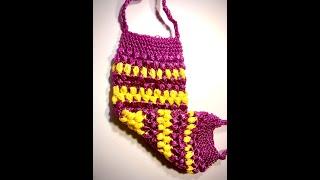 Красивая мочалка без вытянутых петель крючком/Crochet beautiful washcloth without elongated loops