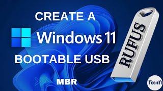 [How to] Create Windows 11 Bootable USB | RUFUS | MBR | Step By Step (2022)