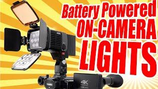 FIFTY small Video Lights Portable Battery powered on-camera lights LED Streaming Small Vlogging