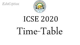 ICSE 2020 Board Exam Time Table: Analysis and Thoughts