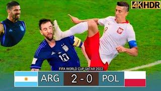 ARGENTINA 2-0 POLAND MATCH FULL VENDÉE WORLD CUP QATAR 2022 ALL GOALS Highlights  4k Ultra HD