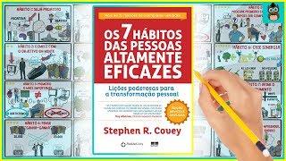 OS 7 HÁBITOS DAS PESSOAS ALTAMENTE EFICAZES | Stephen Covey | Resumo Animado do Livro