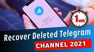 How To Recover Delete Telegram Channel || delete Hui Telegram channel & group ko kaise Recover Kare