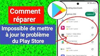 Comment réparer Impossible de mettre à jour le problème du Play Store