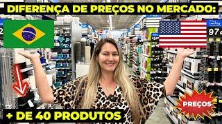 SUPERMERCADO: Diferença de PREÇOS entre BRASIL e ESTADOS UNIDOS!