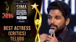 SIIMA 2016 Best Actress(Critics) Telugu | Anushka - Rudramadevi