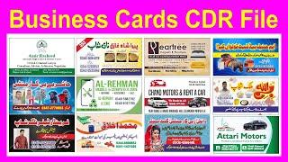 Business Cards Designs Corel Draw File I Cdr file download I Visiting Cards Cdr
