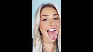 Girl Long Tongue Out Challenge 79