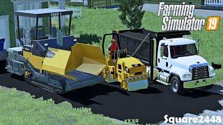 Paving An Entire Driveway In ONE Day! | Construction | (Roleplay) | Farming Simulator 19