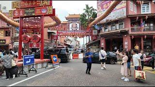 Melaka - Walk in Jonker Street & cafes - August 2024 4K