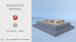 Maquette Render | Architecture Render Tutorial | Somehow Architecture