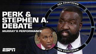 Stephen A. & Big Perk GET INTO IT over Jamal Murray's POOR PERFORMANCE vs. Wolves  | NBA Halftime