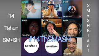 Perayaan #14thSmash live tiktok bersama rangga moela