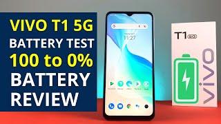 Vivo T1 5G Battery Drain Test from 100 to 0 in English