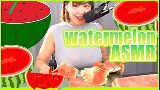 4K E거니 Watermelon ASMRㅣthe sound of eating fruitㅣ수박asmrㅣ수박먹는소리