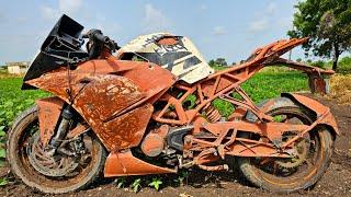 KTM RC 200 Full restoration | Restored KTM rc200 | Old Bike Restoration And Repair