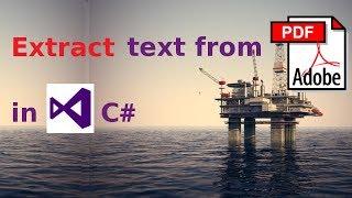 How to extract text from PDF file in C#