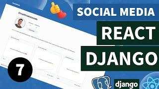 React & Django Social Media (Portfolio Project) | Search Users | #7