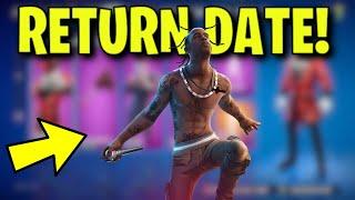 NEW TRAVIS SCOTT SKIN RETURN DATE in FORTNITE ITEM SHOP! (Travis Scott Skin Returning in Fortnite)