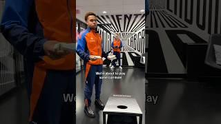 Cornhole Challenge | McKennie  Koopmeiners ️ #thanksgiving #juventus #challenge