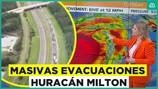 Masivas evacuaciones por Huracán Milton: Alerta por poderoso fenómeno en Norteamérica