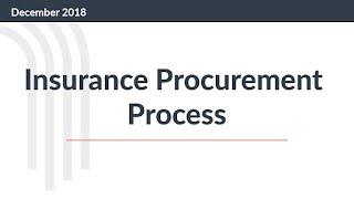 Insurance Procurement Process