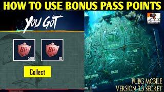 How To Use Bonus Pass Points In Bgmi & Pubgm | 3.3 Version New Update Mode Is Here
