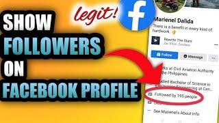 HOW TO SHOW FOLLOWERS ON FACEBOOK 2023#facebookfollowers