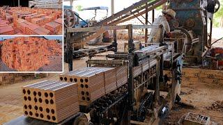 Hollow Brick Making Processing  - Automated Hollow Brick Factory In My Village