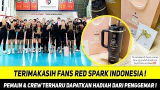 TERIMAKASIH FANS INDONESIAPENGAKUAN MEGAWATI DAN REKAN TIM RED SPARK USAI DAPATKAN HADIAH SURPRISE