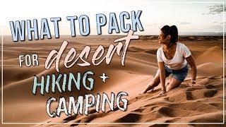 ULTIMATE Guide for EVERYTHING You Need to Pack for DESERT Hiking + Camping | Sahara, Morocco