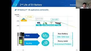 E-Mobility Webinar Series: Opportunities for Second-Life Batteries & Battery Energy Storage Systems