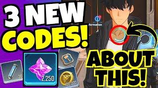*3 NEW CODES & FREE GEMS* Addressing Some ISSUES!!! [Solo Leveling: Arise]