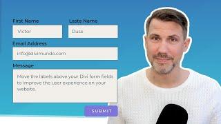 Move The Divi Form Labels Above The Fields (For Better User Experience)