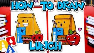 How To Draw A Funny Sack Lunch For School