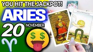 Aries ️ YOU HIT THE JACKPOT! horoscope for today NOVEMBER 20 2024 ️ #aries tarot NOVEMBER  20