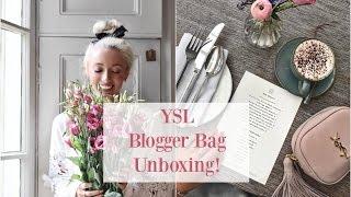 SAINT LAURENT UNBOXING!  YSL Blogger Bag + What Fits Inside?!   |    #FashionMumblrSpringEdit  