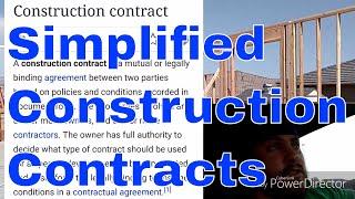 Construction contracts explained