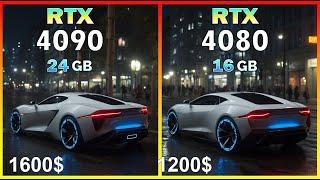 RTX 4090 vs RTX 4080 - quick comparison in 50 games at 4K max settings
