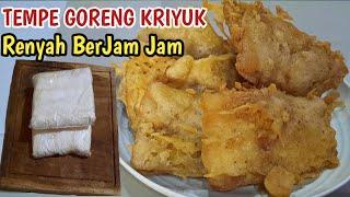 RESEP TEMPE GORENG KRIYUK !! INI CARANYA !! RENYAH LEBIH LAMA