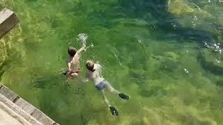 Swimming in Krka national park