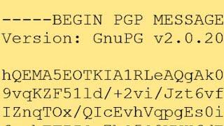 GPG encryption demonstration. Create symmetric asymmetric public key private key tutorial