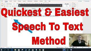 Easiest Speech To Text Dictate Method Windows 10, Microsoft Word Office Products Dictation
