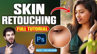 Skin Retouching Tutorial in Photoshop | High end skin retouching | Skin Texture Tutorial 2024