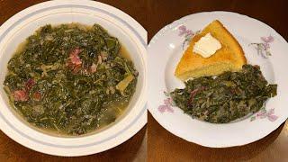 Soul Food Mustard Greens - How To Make Southern Mustard Greens - Ellen’s Thanksgiving Series 