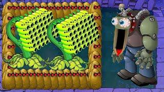 Threepeater Gatling Vs Giga Gargantuar Vs Dr Zomboss Plants Vs Zombies Battlez